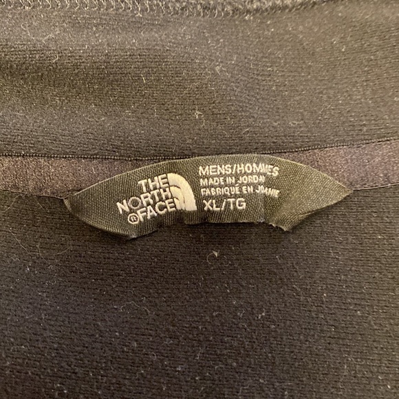 North Face mens 1/2 black half zip XL - Picture 3 of 3